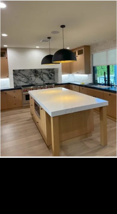 Finished custom kitchen remodel in Los Angeles by Oak 91 Development